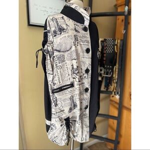 VINTAGE NEO NOBLE artsy shirt dress sz M